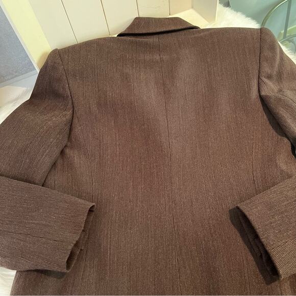 NEW Jones New York Career Wool Striped Career Longline Blazer Jacket Y2K 4P NWOT - Picture 13 of 14